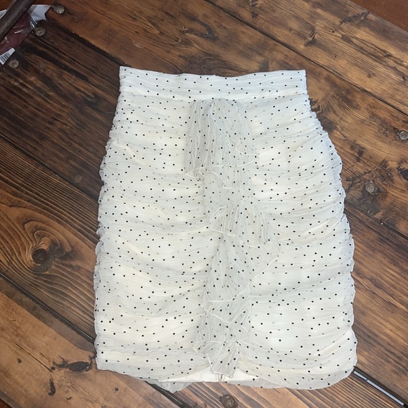 Sabina Musayev Fiora Skirt. Ivory with black polka dots. Small and Large. NWT. - Picture 2 of 10